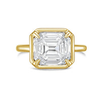 Diana M Jewels - 6.00 Ct Asscher-cut Lab-grown Diamond Bezel Solitaire Ring