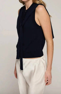 Autumn Cashmere - Sleeveless Button Vest