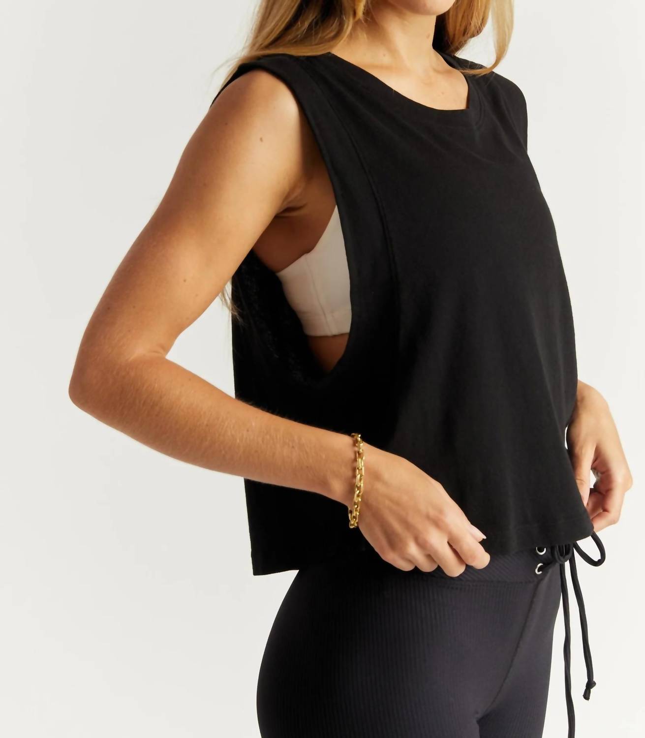 Year Of Ours - Flow Cropped Muscle Tank Top