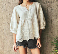 Rose And Rose - Daisy Eyelet Blouse
