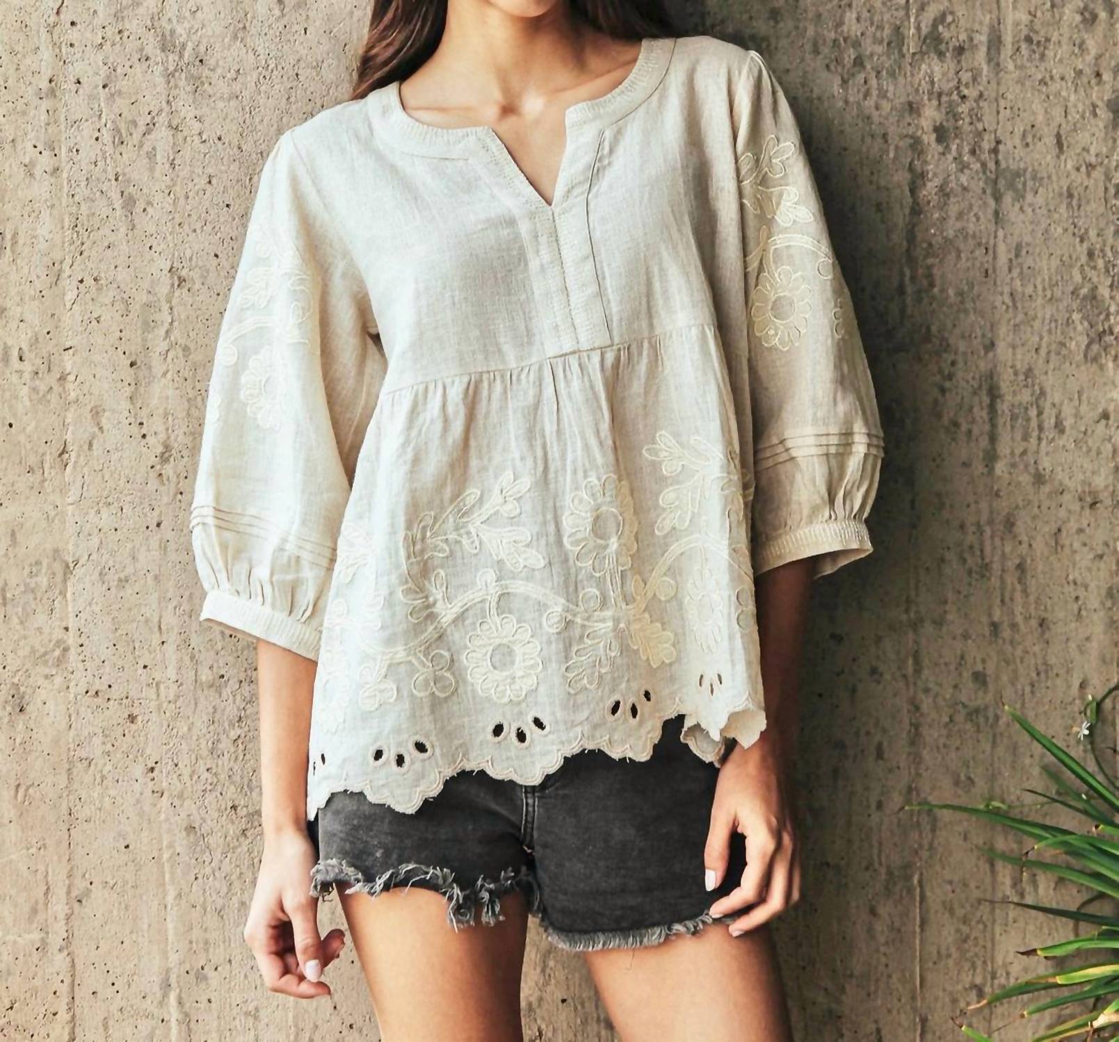 Rose And Rose - Daisy Eyelet Blouse