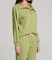 Saltwater Luxe - Half Zip Raglan Pullover