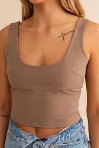 Le Lis - Mousse u neck top