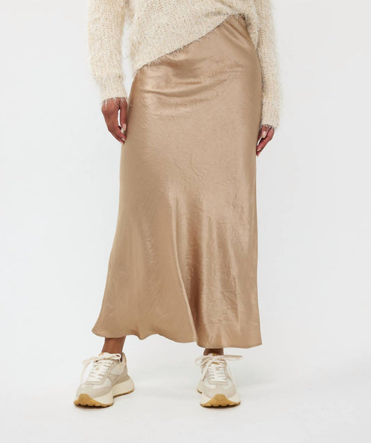 Esqualo - Crushed Satin Skirt