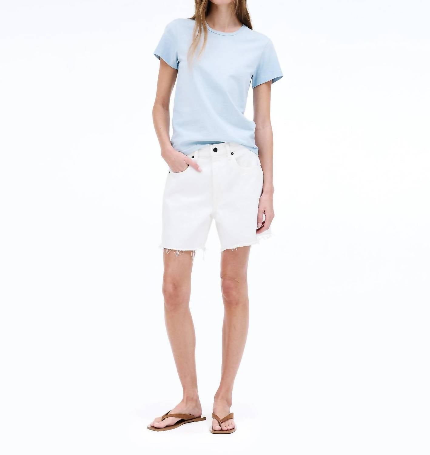 Slvrlake - Sienna Cut Off Mid Rise Shorts