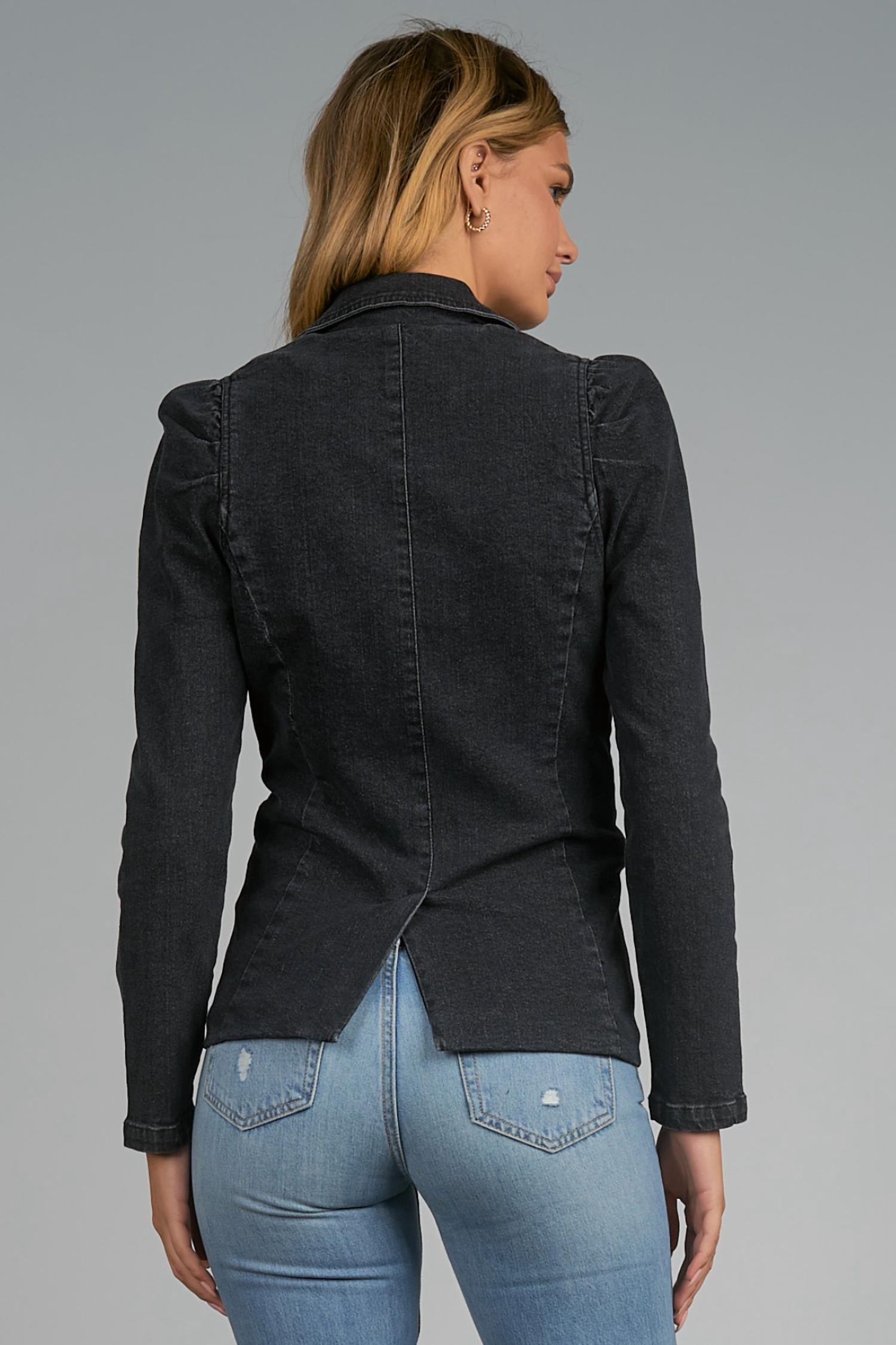 PUFF SLEEVE BLAZER JACKET
