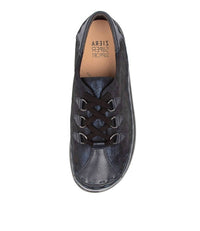 Ziera Women's Allsorts Shoe - Wide in navy swirl leather - women's sneaker - view 5