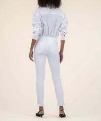 KUT FROM THE KLOTH Catherine Boyfriend Jean in white - women's jeans - alternate view