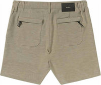 RVCA Men's Brophy Hybrid 18" Shorts in mushroom - men's shorts - detail view