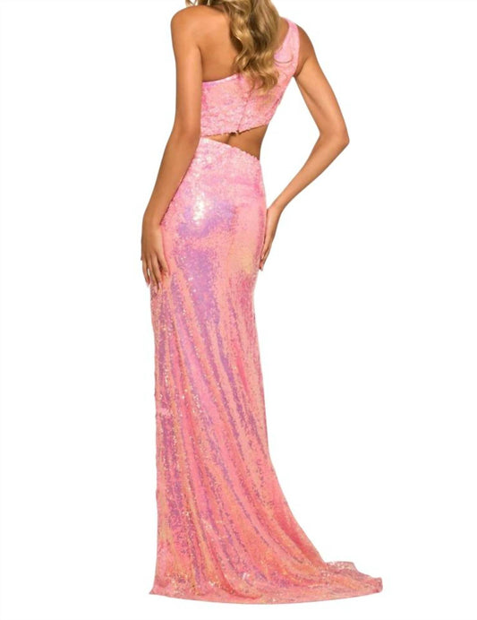 Sherri Hill - One Shoulder Sequin Fitted Prom Dress