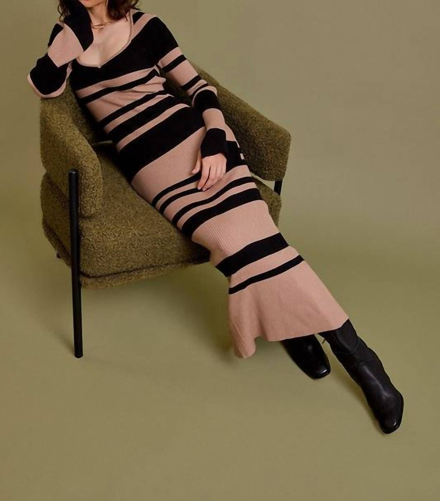 Gilli - Striped Pencil Maxi Dress