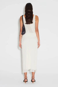 Hansen & Gretel Moloko Skirt in ecru net - women's skirt - alternate view