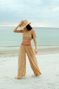 Pitusa - Halter Top And Wide Leg Pant Set