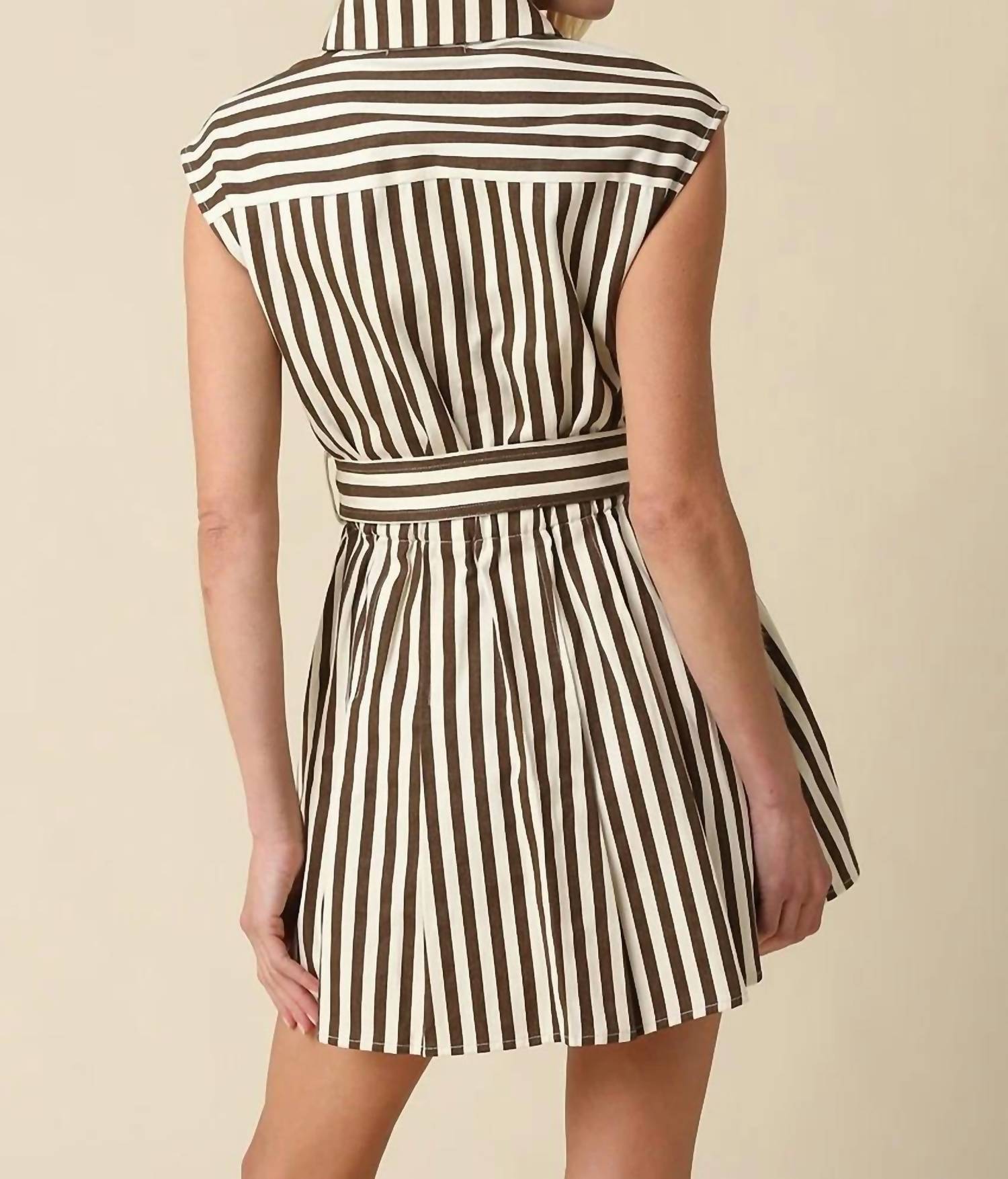 Olivaceous - Mia Button Down Mini Dress
