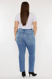 Kancan - High Rise Slim Straight Jeans - Plus