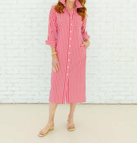 Caryn Lawn - Libby Stripe Midi Dress