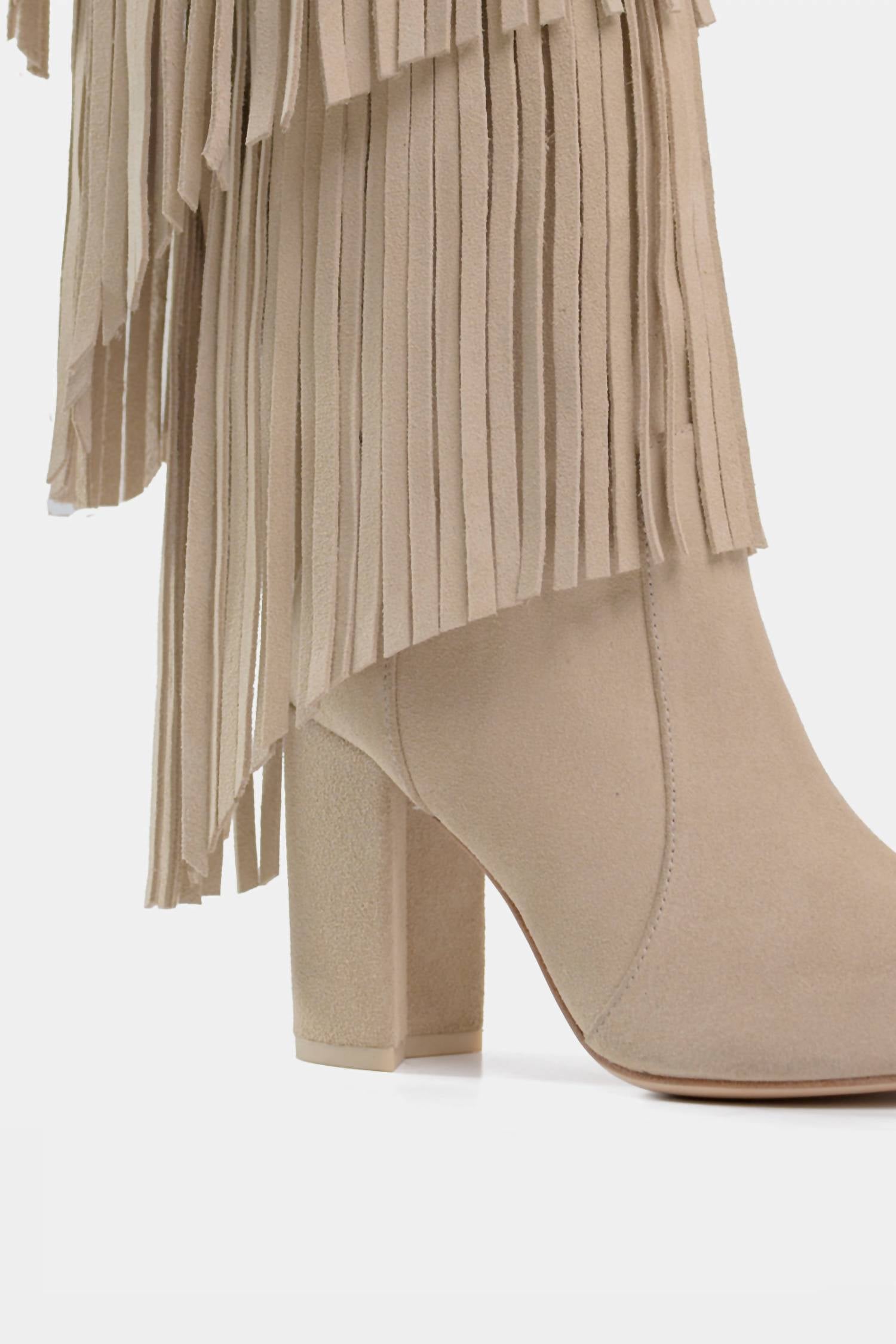 Dantelle Apparel - Women's Fringe Leather Tall Vespa Boots