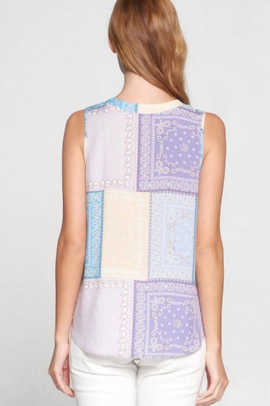 Reneec. - Bandana Sleeveless Top