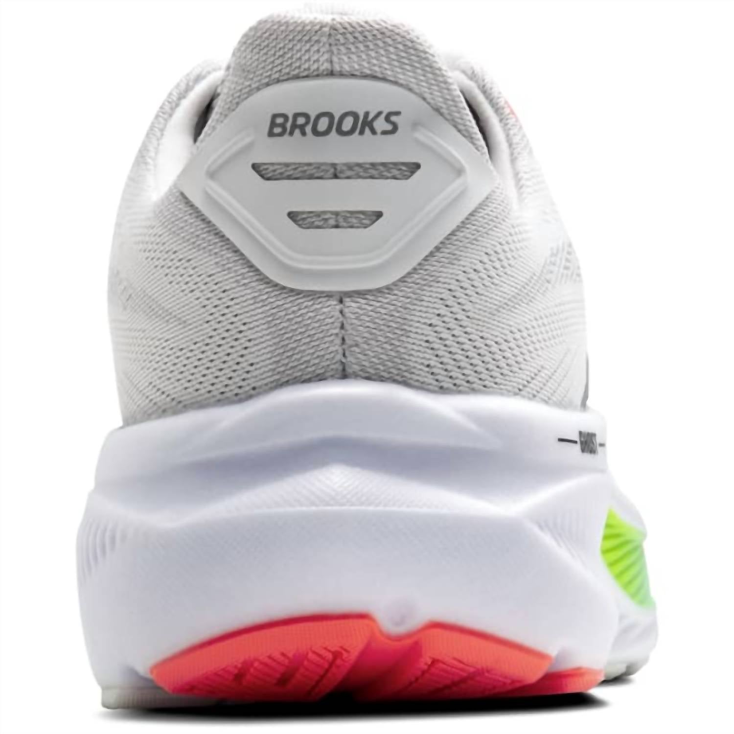BROOKS Men's Ghost 17 Shoe in white pink clay gecko - men's shoe - view 4