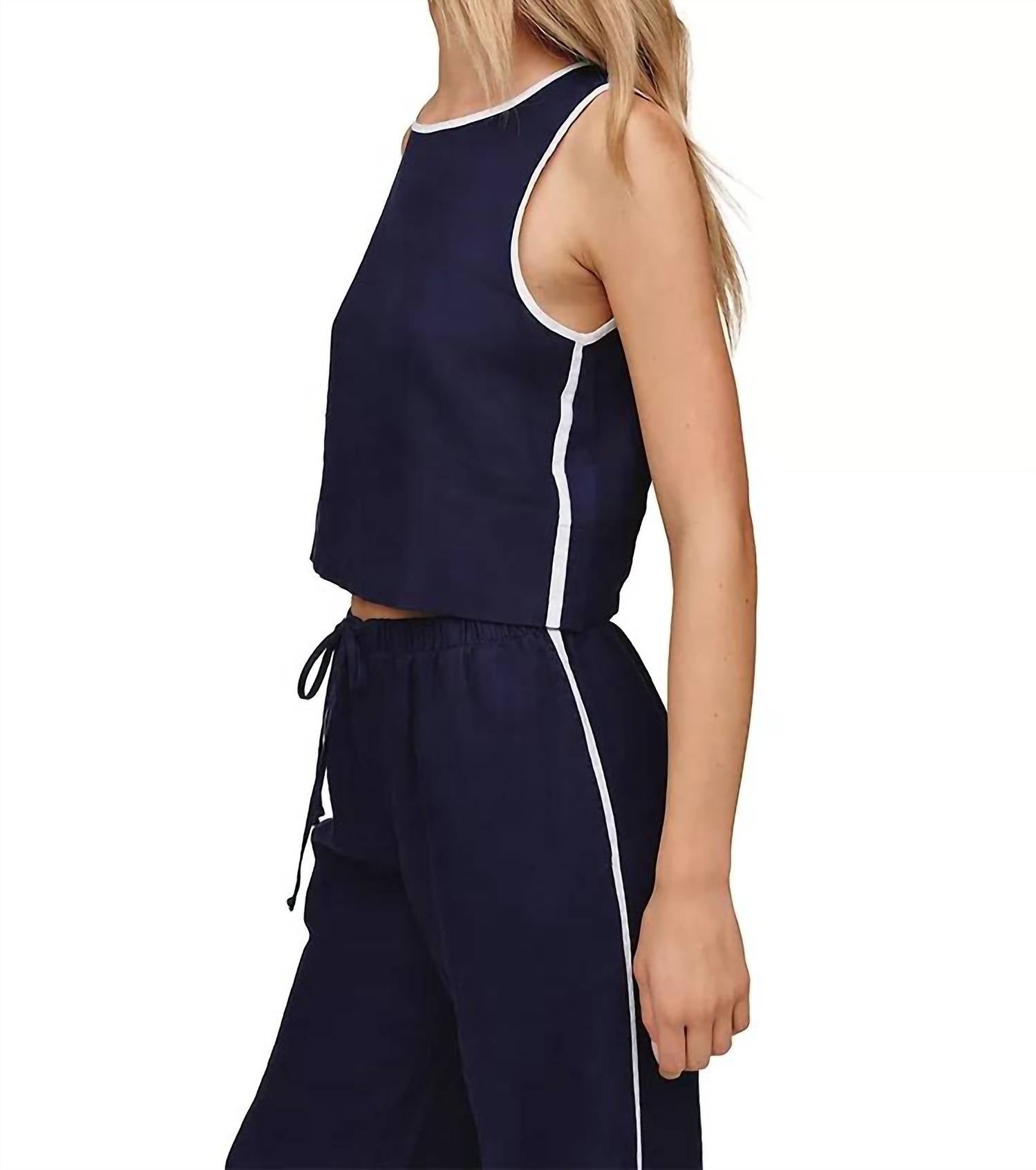 Bella Dahl - Contrast Keyhole Tank Top