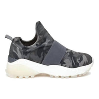 J/SLIDES Women's Manic Lycra Sneaker in camo - women's sneaker - alternate view