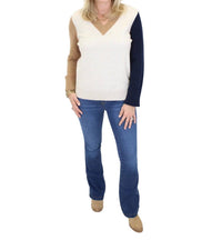 Charlie B - Colorblock V-neck Sweater