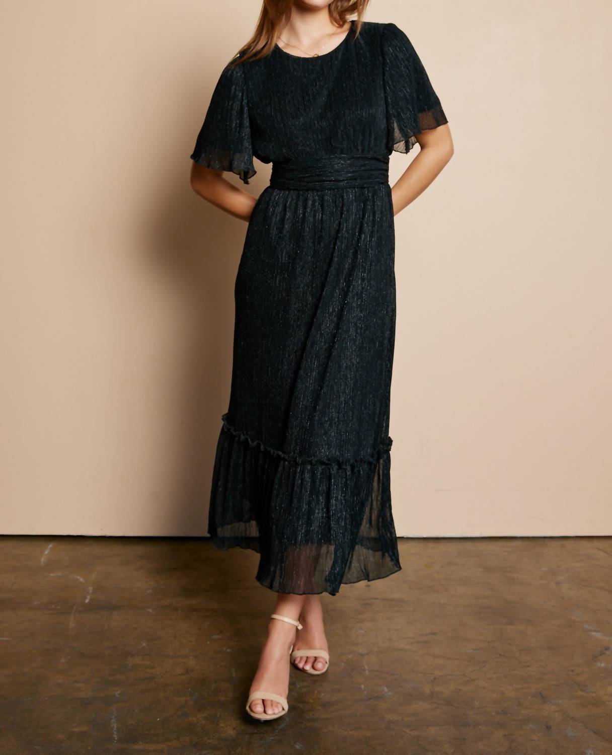 Celadon - Luxe Crinkle Dress