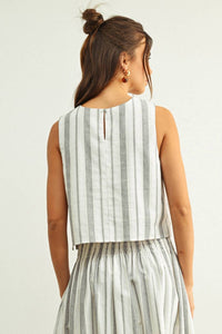 Miou Muse - Mabel Striped Sleeveless Top