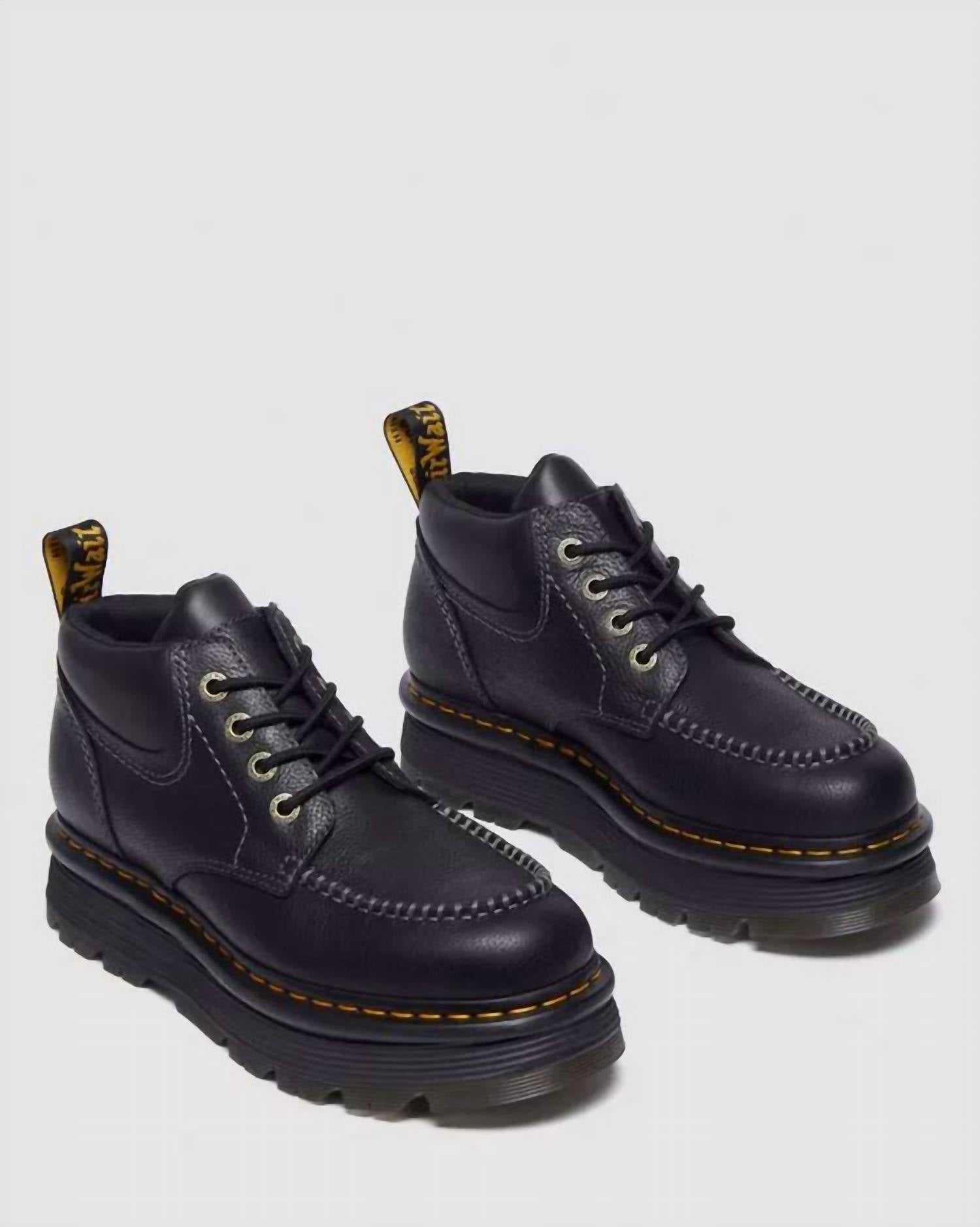 Dr. Martens - Unisex Zebzag Leather Casual 4-eye Lace-up Boots