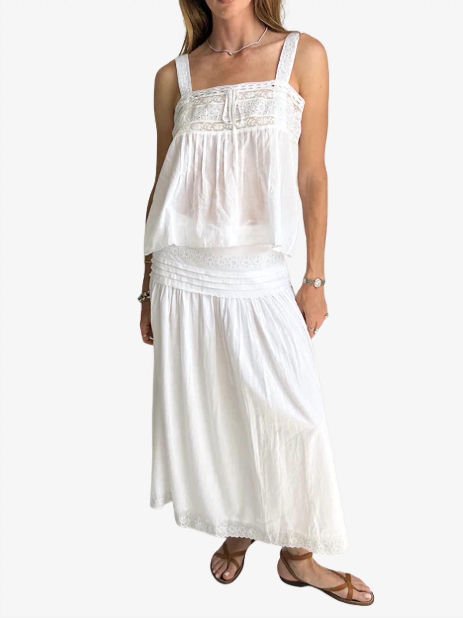 Ciao Lucia - Euri Embroidered Cotton Top