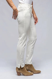 MAC Chiara Cropped Pants in flower white - women's pants - alternate view