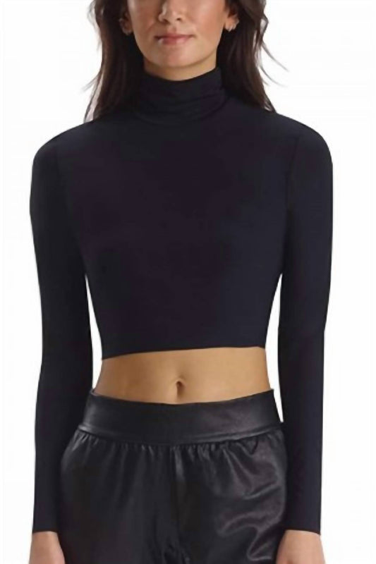 Commando - Butter Long Sleeve Cropped Turtleneck Top