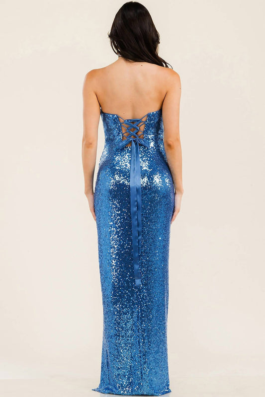 Maniju - Strapless Sweetheart Prom Dress