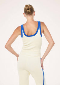 P.E. NATION Odyssey Knit Tank in white - women's tank top - alternate view