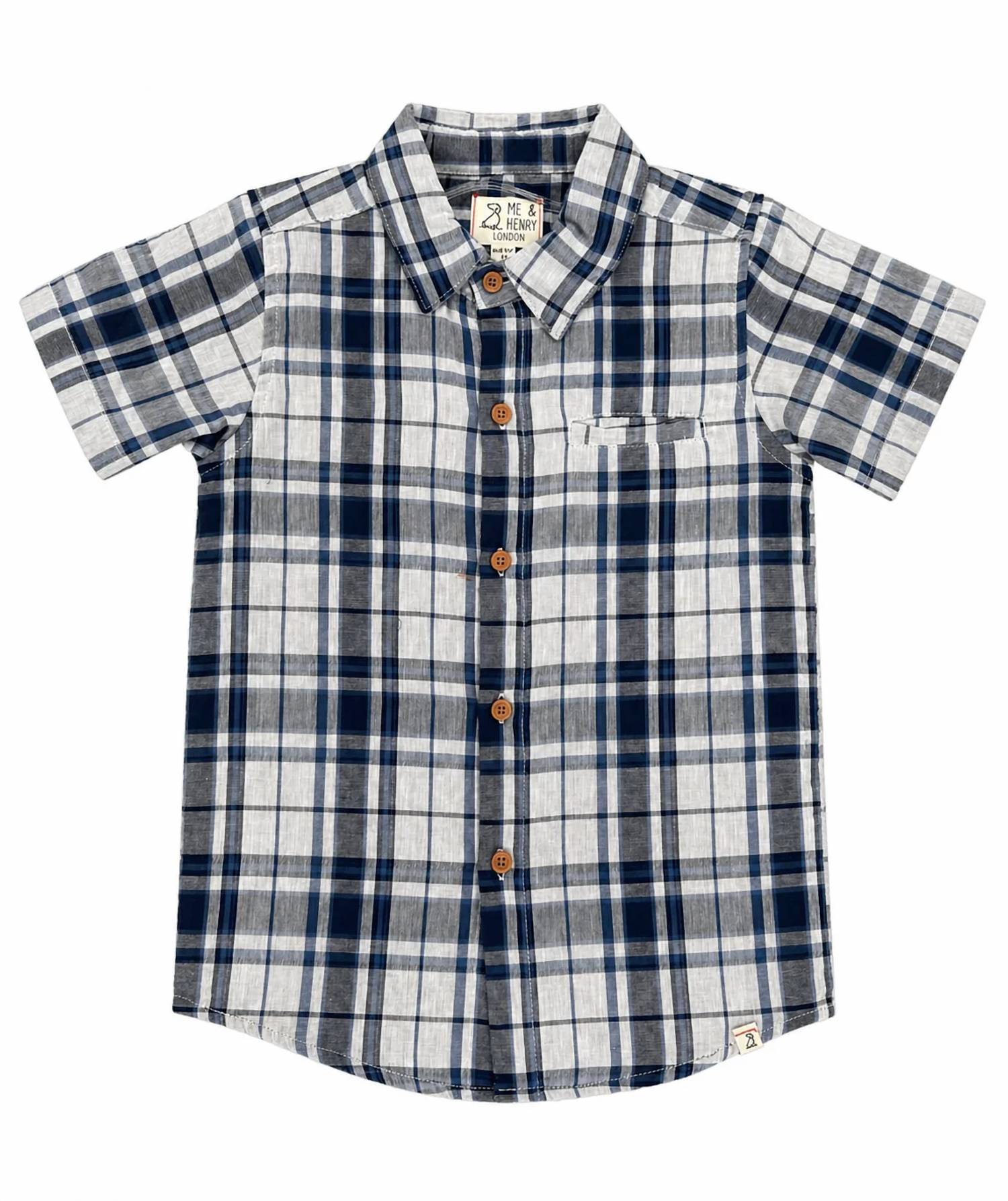 Me & Henry - Short Sleeve Plaid Shirt