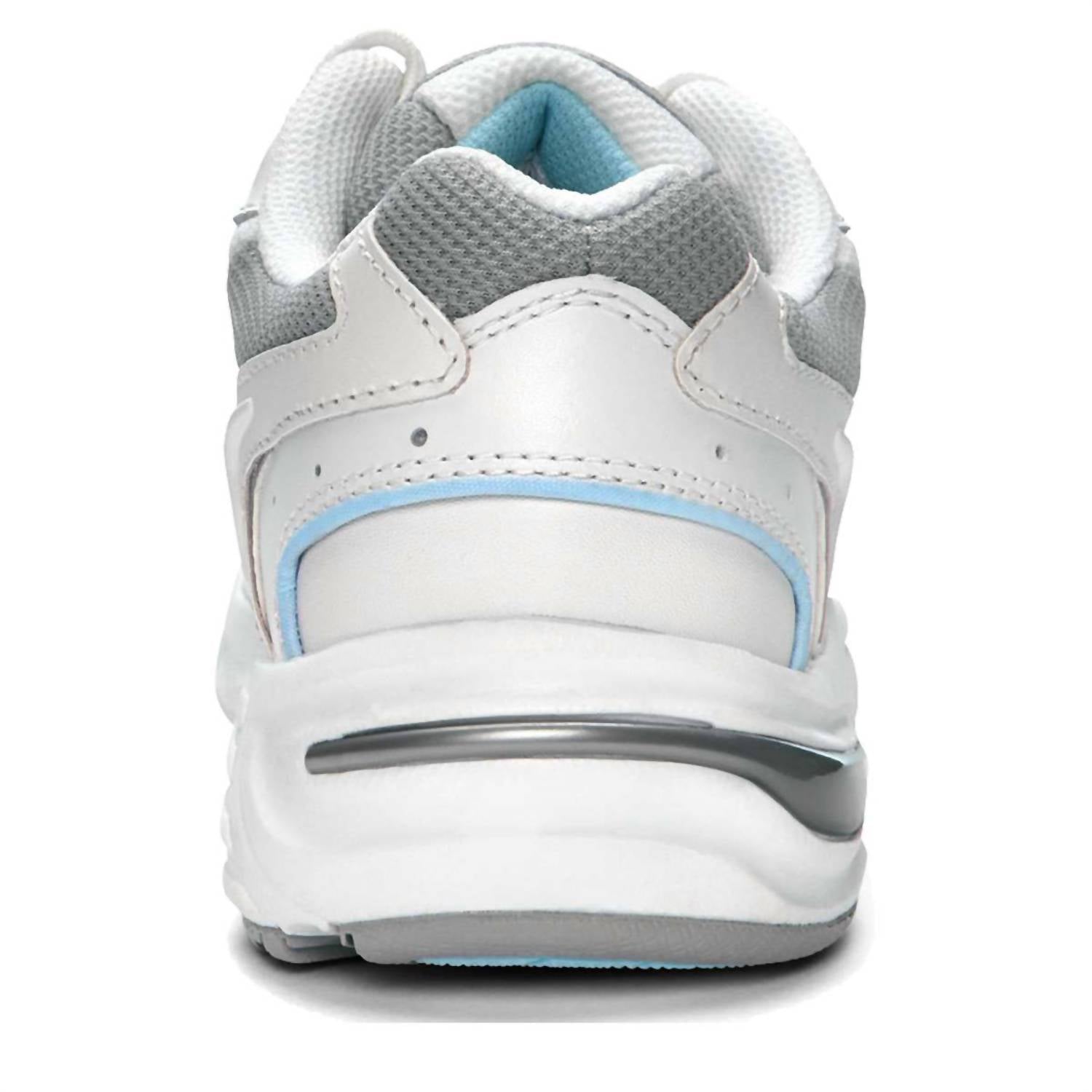 VIONIC Women's Walker Leather Sneakers in white blue - women's sneaker - alternate view