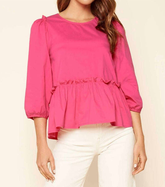 Sugarlips - Bloomheart Balloon Sleeve Blouse