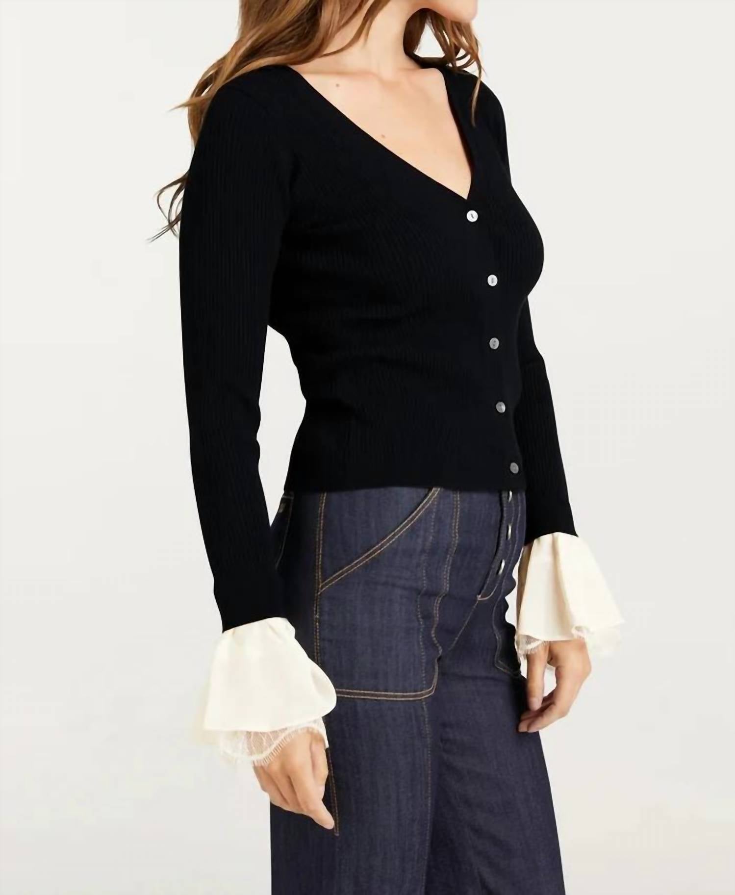 Cinq A Sept - Bernadette Prestyled Ribbed Cardigan