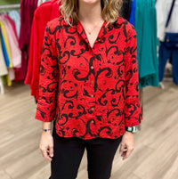 Cut Loose - Long Sleeve Swirl Top
