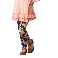 Adorable Sweetness - Kid's Ruffle Top & Floral Pant Set