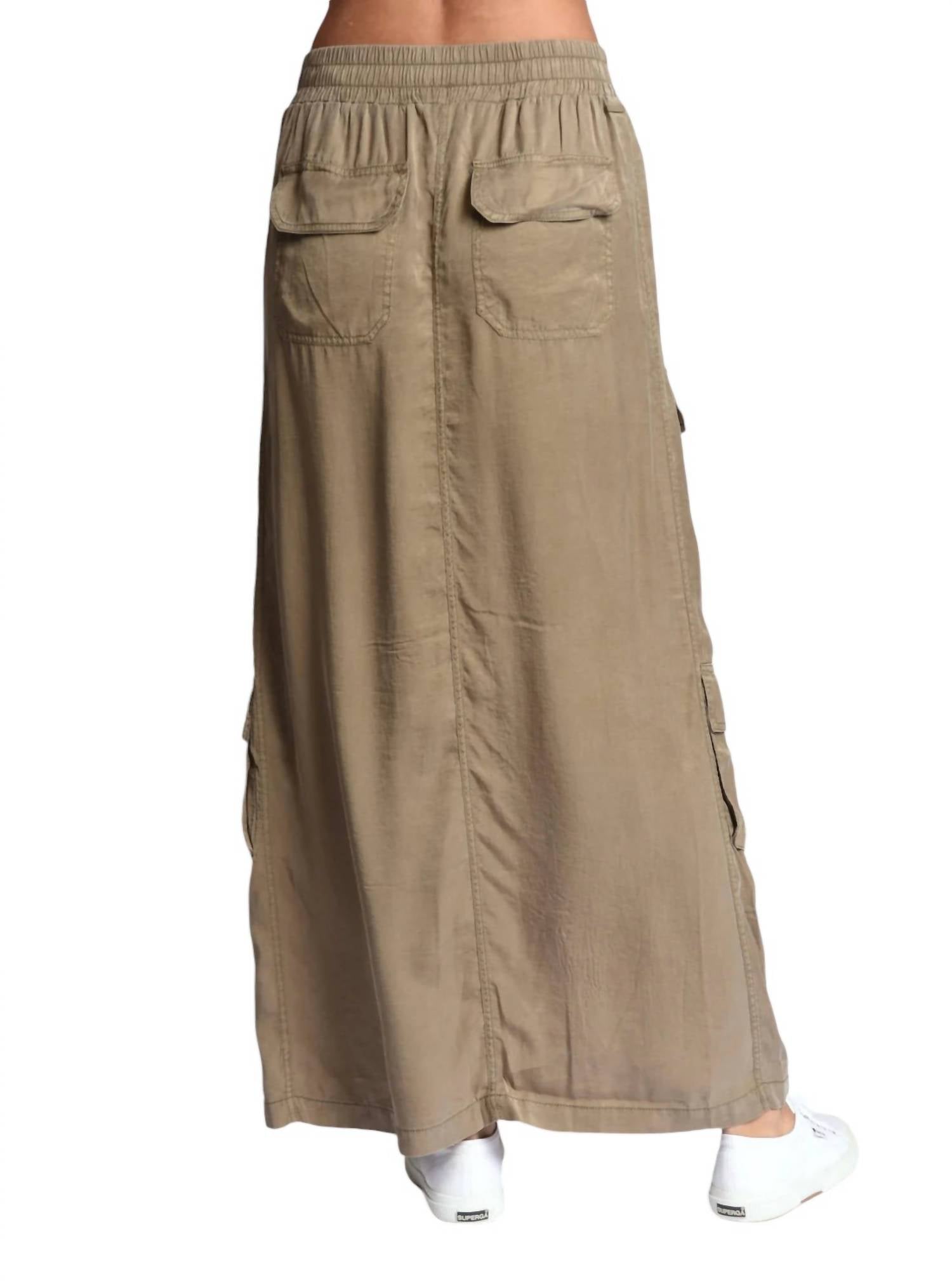 Blanc Noir - Phoenix Tencel Cargo Skirt