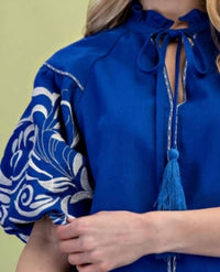 Gigio - Embroidered Puff Sleeve Blouse