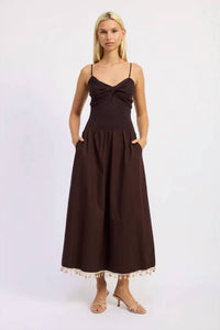 En Saison - Stella Mixed Media Maxi Dress