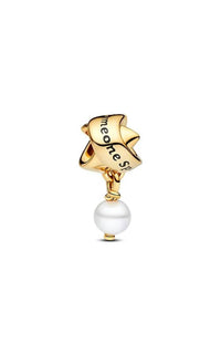 Pandora - Treated Freshwater Cultured Pearl Ribbon Charm