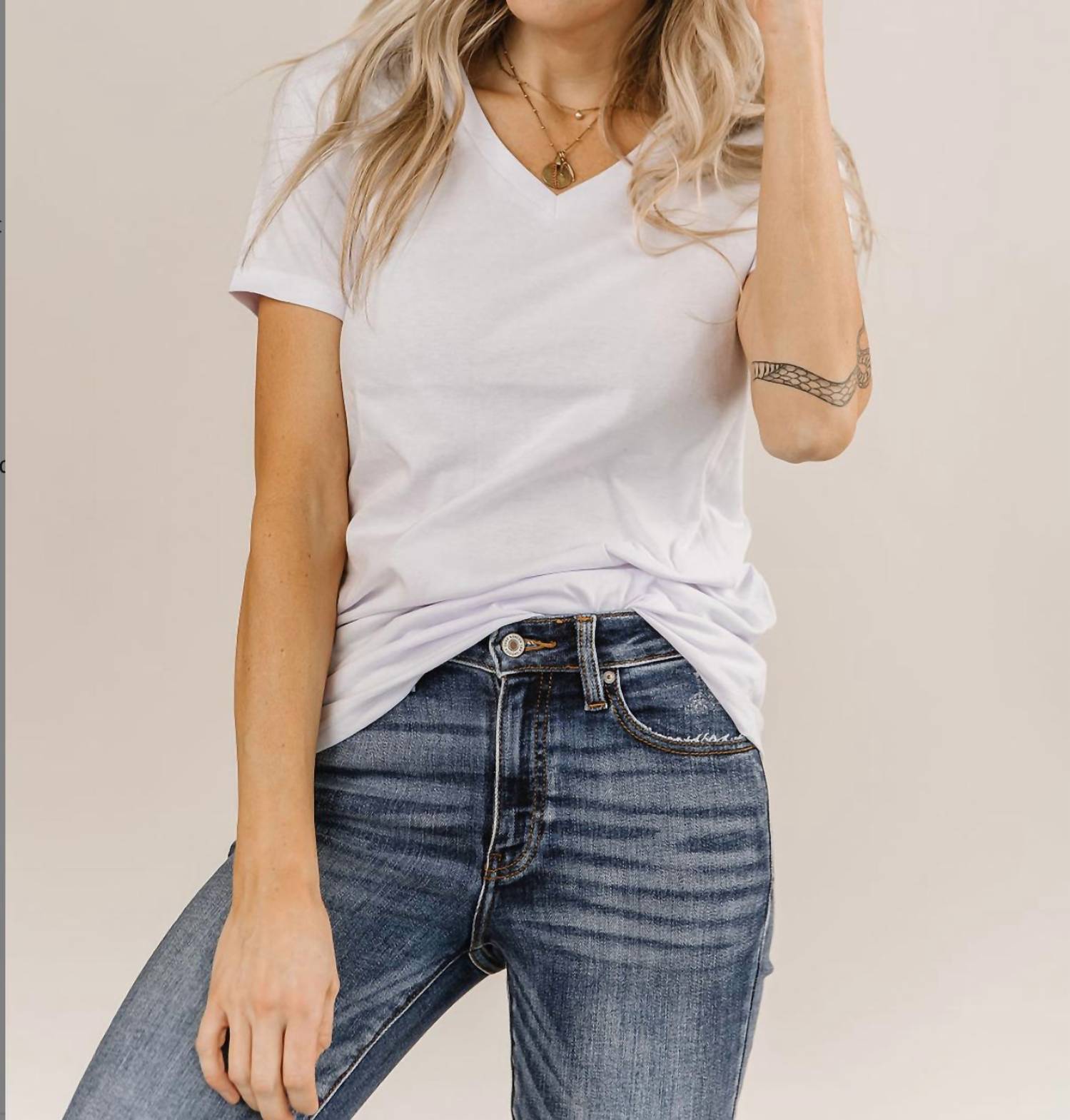 Ampersand Ave - Lilac V Neck Tee