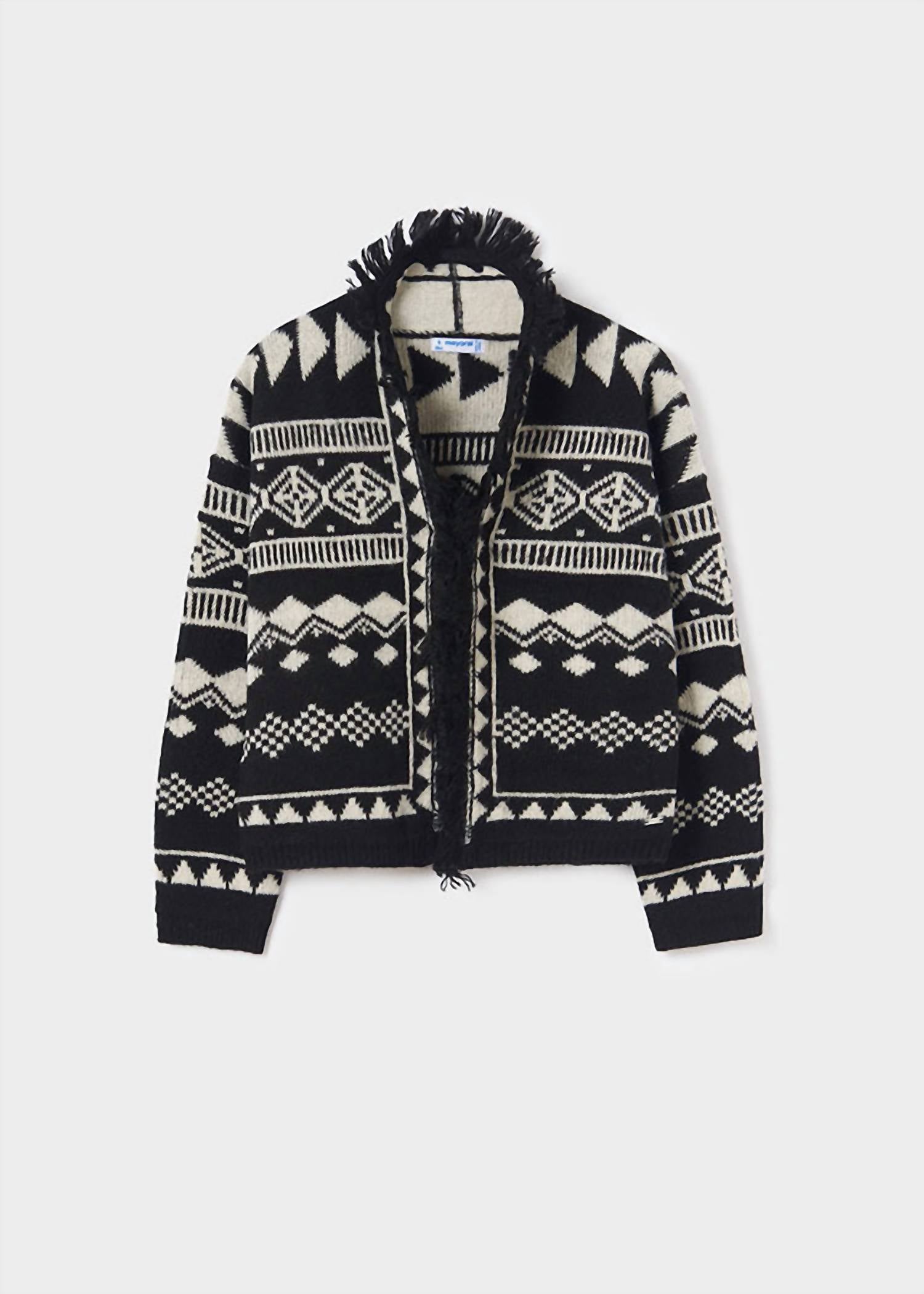 Mayoral - Fringed Knit Cardigan