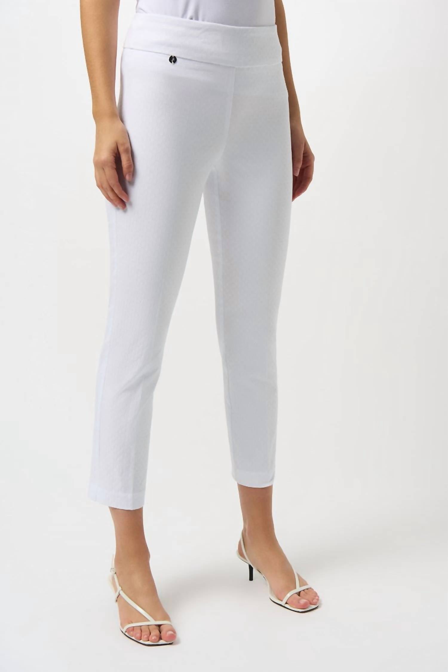 Joseph Ribkoff - Textured Jacquard Crop Pull-on Pants
