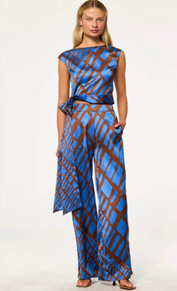 Misa Los Angeles - Ilana High-rise Satin Pant