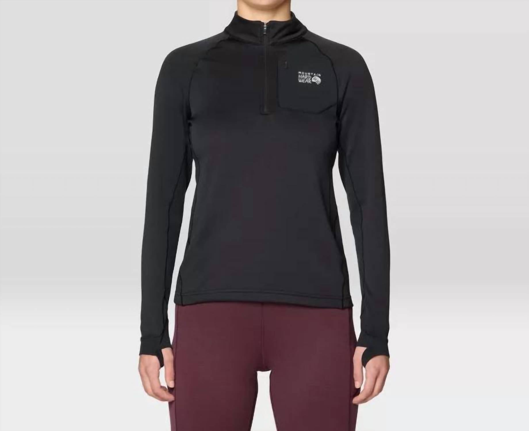 Mountain Hardwear - Up First Tech Fleece Quarter Zip Sweatshirt