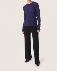 Soaked In Luxury - Spina Slim Fit Crew Neck Pullover Sweater